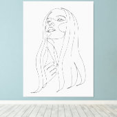 Eleganz in Einfachheit Leinwanddruck (Insitu (Holzboden))