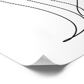 Eleganz in Einfachheit Poster (Ecke)