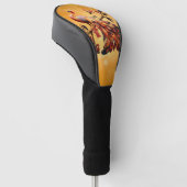 Eleganz in Federn Golf Headcover (angewinkelt)