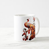 Eleganz in Federn Kaffeetasse (VorderseiteRechts)