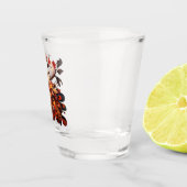 Eleganz in Federn Schnapsglas (Rechts)