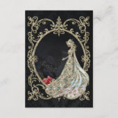 Eleganz in Gold und Schwarz. Begleitkarte (Rückseite)