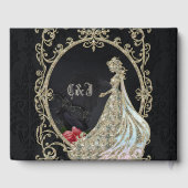 Eleganz in Gold und Schwarz. Gästebuch (Rückseite)