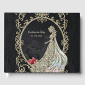 Eleganz in Gold und Schwarz. Gästebuch (Vorderseite)