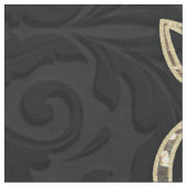 Eleganz in Gold und Schwarz Stoff (Nahaufnahme)