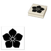 Eleganz in jedem Petal: 桔 梗 T - Shirt Blossom Gummistempel (Stempel)