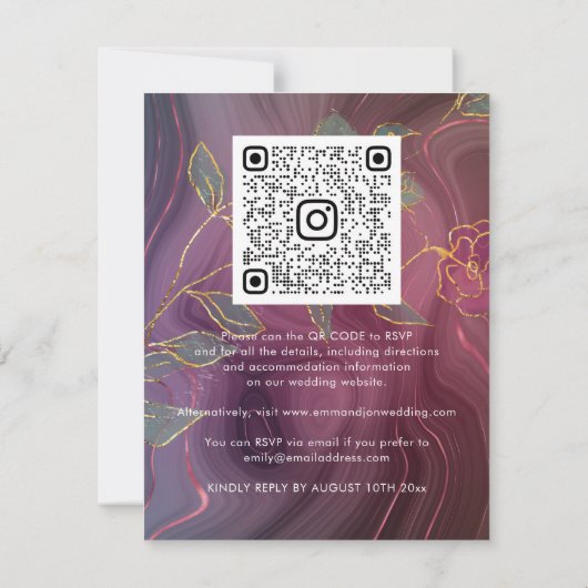 Eleganz in jedem Scan: QR CodeDas blüht mit St (Rückseite)