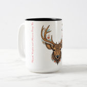 "Eleganz in jeder Seite: Das Erlebnis der Horn-Tas Zweifarbige Tasse (Vorderseite Links)