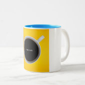 Eleganz in jeder Seite: Handgefertigte Tea Cups Zweifarbige Tasse (VorderseiteRechts)