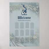 Eleganz in Klaviertasten und Blüten. Poster (Vorne)