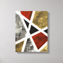 Eleganz in Motion Canvas Print - Abstrakte Gouache