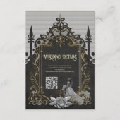 Eleganz in Silber und Schwarz. Begleitkarte (Vorderseite)