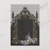 Eleganz in Silber und Schwarz. Begleitkarte (Rückseite)