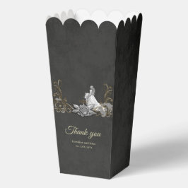 Eleganz in Silber und Schwarz. Geschenkschachtel