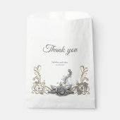 Eleganz in Silber und Schwarz. Geschenktütchen (Vorderseite)