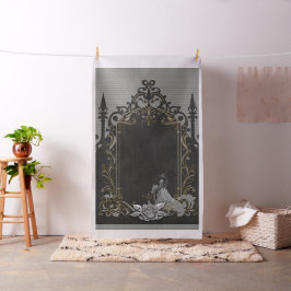 Eleganz in Silber und Schwarz. Stoff