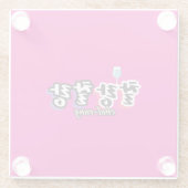 Eleganz in überlaufender Harmonie : "찰 랑 랑" chal-l Glasuntersetzer (Rückseite)