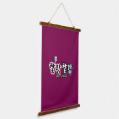 Eleganz in überlaufender Harmonie : "찰 랑 랑" chal-l Wandteppich Mit Holzrahmen (Gewinkelt)