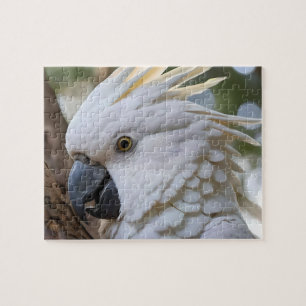 Eleganz in Weiß: Das majestätische Aussie Cockatoo Puzzle