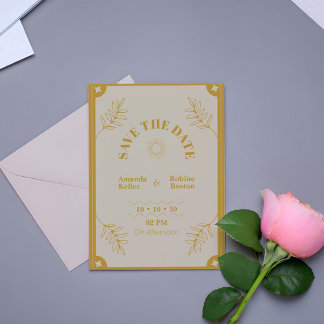 Eleganz Modern Vintage Save The Date