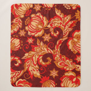 Eleganz, nahtlos mit ethnischen Blume, vin Sherpadecke