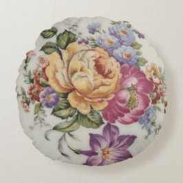 Eleganz: Porzellan Inspiriert Rundkissen Rundes Kissen