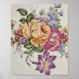 Eleganz: Porzellan-Inspiriertes Poster