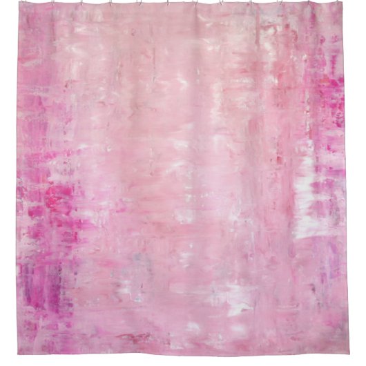 "Eleganz-" rosa abstrakte Kunst Duschvorhang (Vorderseite)