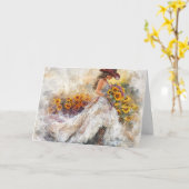 Eleganz und Country Charm im Cowboy Style Karte (Gelbe Blume)