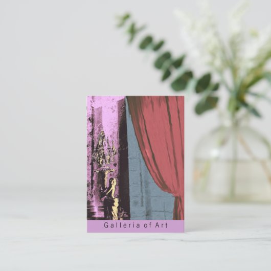 Eleganz ~ VisiCard Visitenkarte (Stehend Vorderseite)