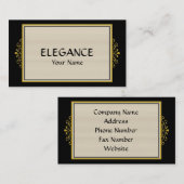 Eleganz-Visitenkarte Visitenkarte (Vorne/Hinten)