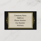 Eleganz-Visitenkarte Visitenkarte (Rückseite)