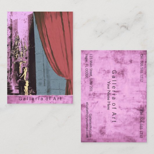 Eleganz ~ Visitenkarten Visitenkarte (Vorne/Hinten)