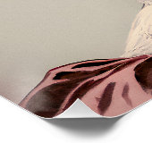 Eleganz von Antan, Schönheit mit Blüten Poster (Ecke)