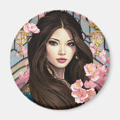 Eleganzblüten Magnet (Vorne)