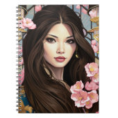 Eleganzblüten Notizblock (Vorderseite)