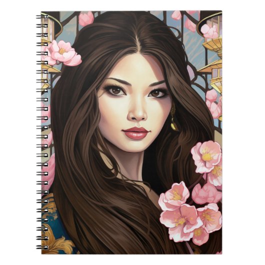 Eleganzblüten Notizblock (Vorderseite)