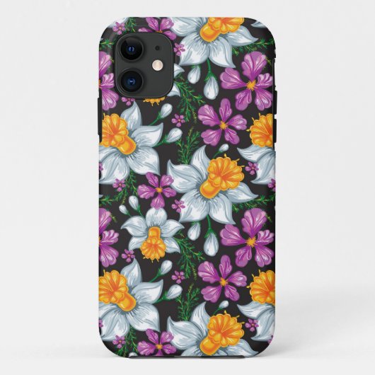 Eleganzmuster mit Narzissen-Blumen 2 Case-Mate iPhone Hülle (Rückseite)