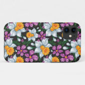 Eleganzmuster mit Narzissen-Blumen 2 Case-Mate iPhone Hülle (Rückseite (Horizontal))