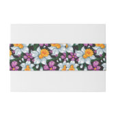 Eleganzmuster mit Narzissen-Blumen 2 Einladungsbanderole (Rückseitenbeispiel)