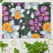 Eleganzmuster mit Narzissen-Blumen 2 Handtuch (Gefaltet)