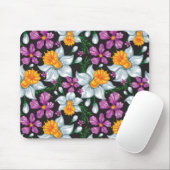 Eleganzmuster mit Narzissen-Blumen 2 Mousepad (Mit Mouse)