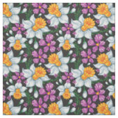 Eleganzmuster mit Narzissen-Blumen 2 Stoff (Muster)