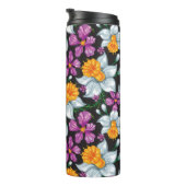 Eleganzmuster mit Narzissen-Blumen 2 Thermosbecher (Nach rechts gedreht)