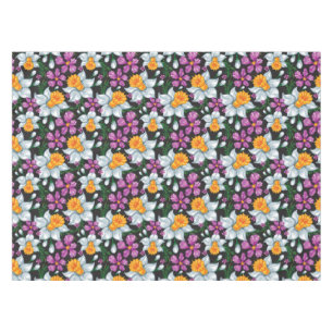 Eleganzmuster mit Narzissen-Blumen 2 Tischdecke