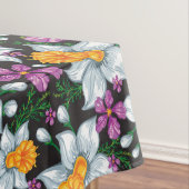 Eleganzmuster mit Narzissen-Blumen 2 Tischdecke (Beispiel)