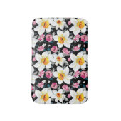 Eleganzmuster mit Narzissen-Blumen Badematte (Vorderseite Vertikal)