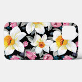 Eleganzmuster mit Narzissen-Blumen Case-Mate iPhone Hülle (Rückseite (Horizontal))