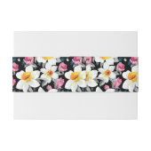 Eleganzmuster mit Narzissen-Blumen Einladungsbanderole (Rückseitenbeispiel)