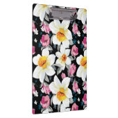Eleganzmuster mit Narzissen-Blumen Klemmbrett (Rechts)